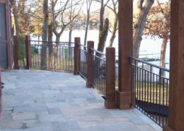 metal deck rails for lake house