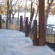 metal deck rails for lake house