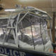 Stainless steel light bar custom fabricated for Geneva Lake police patrol boat.