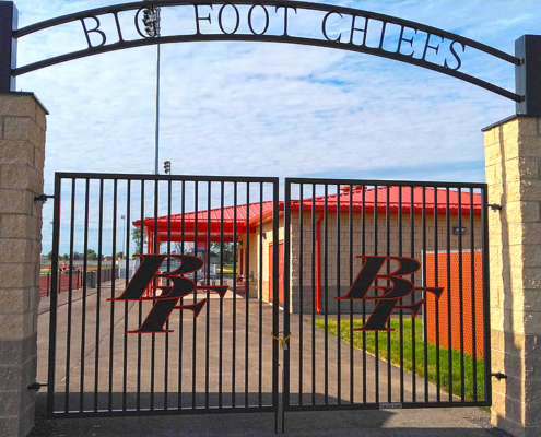 Big Foot Chief custom metal gate project