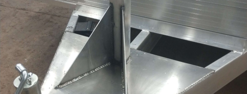 metal trailer welding project