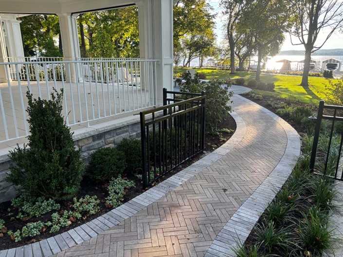 custom metal fence for Hummel Construction