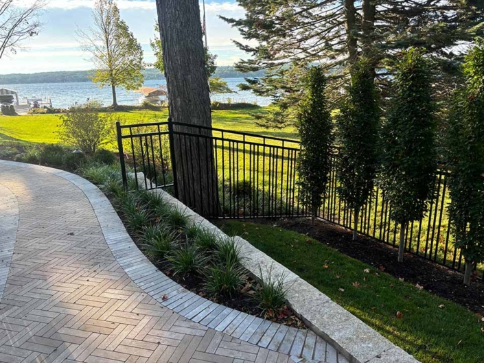 custom aluminum fence for Hummel Construction