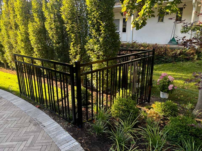 custom aluminum gate project for Hummel Construction