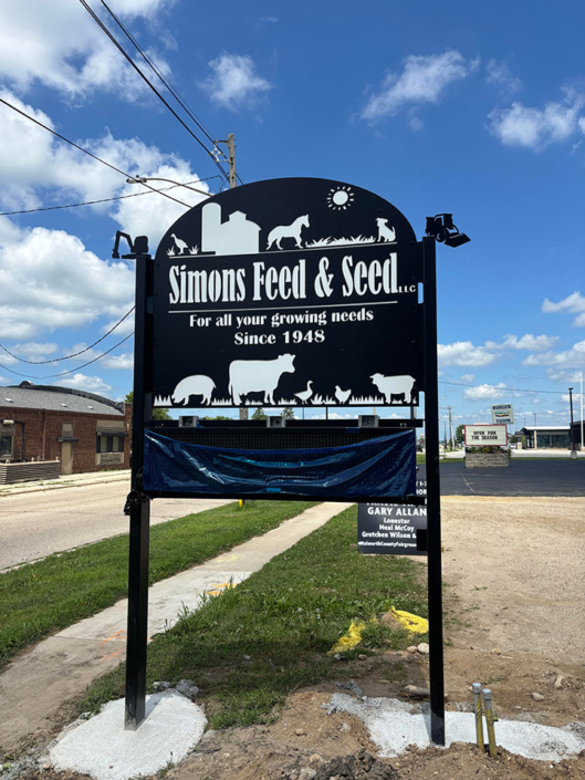 Simons Feed & Seed Metal Sign Welding Project